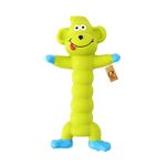 Foodie Puppies Interactive Latex Squeaky Chew Dog Toy - (Green Monkey, 20cm) | Small to Medium Dogs & Puppies | Durable, Rubber, Non-Toxic, Animal Design Playing & Fetching Pet Toy | Reduce Anxiety