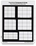 Compose-It Grid 6 in 1 8×10" - Clear