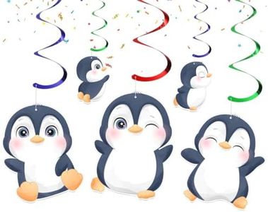 Penguin Streamers - Playful Penguin Party Decorations for a Chilly and Fun Celebration