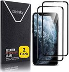 Didisky [2 Pack] 3D Screen Protector for iPhone XR (6.1 ") / iPhone 11, Tempered Glass Film Absolutely Covers The Screen, Compatible with the Cover, Transparent (Black)