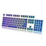 HK Gaming Pudding Keycaps Set | Doubleshot PBT Keycap Set | Full 108 OEM Profile Key Set | ANSI US-Layout | for Mechanical Keyboard | Compatible with Cherry MX, Gateron, Kailh, Outemu | Dark Blue