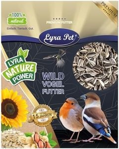 Lyra Pet® | 25 kg Sonnenblumenkerne Gestreift | Wildvogelfutter für Sommer & Winter | Ideal für Freilebende Vögel | Vogelfutter für das Ganze Jahr | Ölreiches Streufutter | Kräftige & Gesunde Schnäbel