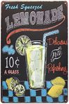 UOOPAI Fresh Squeezed Lemonade Vintage Metal Sign