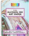 Bright Creations Alcohol Ink Pad Art Paper (8.5 x 11 Inches, 25 Sheets)