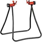 Foldable Bike Repair Stand, Bike Stand For Maintenance Repair Rack Kick Stand Bike Wheel Hub Foldable Mechanic Repair Tool Black Height Adjustable.