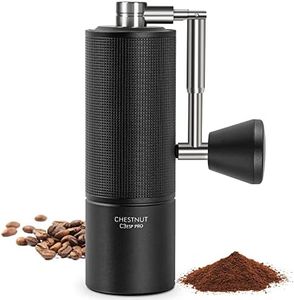 TIMEMORE Chestnut C3 ESP PRO Coffee Grinder Manual, Upgrade Integrated All-Metal Body, Hand Coffee Grinder with Folding Handle, for Espresso to French Press, Black