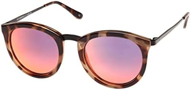 Le Specs Uni-Sex No Smirking Volcanic Tort Black Round Sunglasses