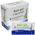 Qualicare 3.5g Burns Scalds Emergency First Aid Treatment Gel Sachets 25 Pack