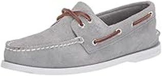 Sperry Men's A/O 2-Eye Suede Boat Shoe, Grey, 9 UK