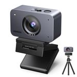 UGREEN FineCam 4K Webcam for PC, Ultra HD Webcam for Laptop Support Al Noise Cancelling Mics, Face AE, Auto Focus, Built-in Privacy Cover, Web Cam USB Camera for Live Streaming, Video Calling