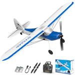 VOLANTEXRC RC Plane Trainer Sport Cub 4CH Remote Control Airplane with Prop Saver, 6-Axis Gyro Stabilizer & 3 Modes to Fly, Radio Controlled Aircraft RTF for Beginners, Kids and Adults (500mm,Blue)