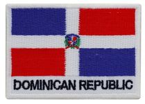 Graphic Dust Dominican Republic Flag Embroidered Patch Applique