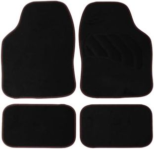 Sakura SS5463 Car Carpet Mats, Red, Flux, Set of 4