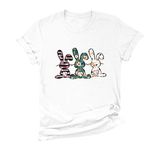 Tops for Women Stylish Ladies Blouses and Tops 18Th Birthday Gifts for Girls Running Hiking Women O-Neck Top Loose T-Shirt Casual Print Short Sleeve Women's Blouse Amazon Sale Clearance