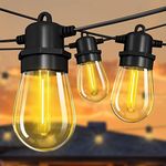 101FT LED Outdoor String Lights, LAMYAR IP65 Weatherproof Outdoor Patio String Lights Commercial Grade with 30+2 Edison Bulbs, Lights for Backyard Garden Bistro Wedding Christmas Decoratio