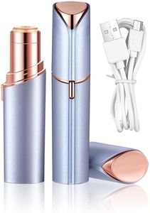 Facial Hair Remover for Women- as Seen on TV Painless Face Shaver -Mini Hair Remover, Electric Razor Shaver Portable Bikini Epilator for Lips, Chin, Armpit, Peach Fuzz, Fingers, Neck, Cheek(Blue)