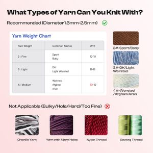 Caydo Electric i-Cord Knitting Machine – Automatic Yarn Knitter