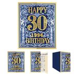 qiqee Canada 2024 30th Birthday Greeting Card, 30 Years Old Birthday Gift Card for Father,Huaband,Uncle,Brother,Grandfather,Memory Back in 1994（Envelope）