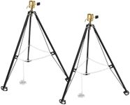 5th Wheel Tripod Stabilizer - 5000lb Load King Pin Stabilizer with 11cm Adjustment Stroke, Min Height 19", Max Height 55", Includes Lock and Two Keys