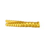 Leland's Lures Trout Magnet 50-Pack Split-Tail Grub Body Pack, Also Great for Bass and Panfish, Mealworm Gold