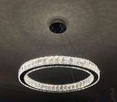 K9 Crystal Chandelier for Living Room Ceiling Light (11 inch, WarmWhite)