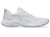 ASICS Unisex Netburner Ballistic FF 4 White/Pure Silver Volleyball Shoes - 10 UK Men/ 9 UK Women (1053A079.100)