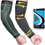 beister Elbow Braces Compression Arm Sleeves for Men & Women (1 Pair), Non-Slip Breathable Arm Support for Tendonitis, Tennis Elbow, Golf Elbow, Arthritis, Weightlifting, Workouts