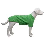 Lovelonglong Pet Clothing Dog Costumes Basic Blank T-Shirt Tee Shirts for Medium Large Dogs Green XXL+