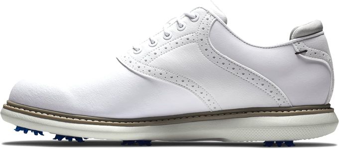 FootJoy Men’s Traditions Golf Shoes, White – Size 11 UK