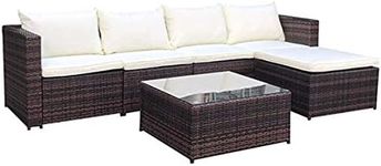 EVRE Miami Brown Outdoor Rattan Gar