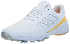 adidas Men's ZG23 Golf Shoe, Ftwrwhite/Silvermet/Spark, 12