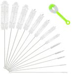 Bottle Brushes for Cleaning, 14 Pcs Long Pipe Bottle Cleaner Brushes Reusable Nylon Bottle Pipe Cleaner Set for Washing Narrow Neck Water Bottles Jars Teapot Spout Coffee Machine Tube