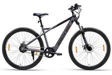 NINETY ONE Meraki | Electric Cycle | 6 Ah Battery | 29T | ‎Front Suspension 80mm Travel | 250 Watt | IP65 BLDC Motor | 85% pre-Assembled | 2 Years Battery Warranty | ‎Matt Grey