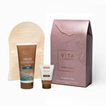 Vita Liberata Tanning Gift Set, Sleigh Bells Ring, Tinted Tanning Lotion Dark, Body Blur Medium, Tanning Mitt, Self Tan Kit, Perfecting Gifting Set for Christmas