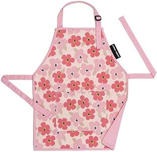 Urban Infant Little Helper Kids Apron - Children's Cooking Art Gardening - Toddler Boys and Girls - Poppies