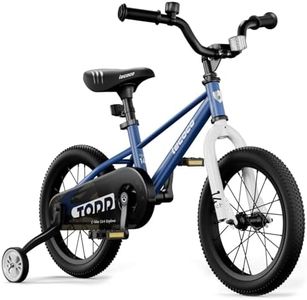 lecoco Kids Bike for Boys Girls, 14 16 18 Inch Children's Bicycle with Training Wheels Pedal Brakes Handbrake & Kickstand Training Bike for Kids and Toddler Multiple Color