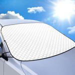 BLAZOR Windscreen Sun Shade, Car Windscreen Cover, Reflective 99% UV in Summer, Heavy-Duty Thickened Protective Windshield cover, Universal