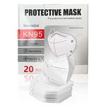 [20 PACK] 5-Ply Disposable Face Mask - Premium Material and Comfortable Fit for Safe and Effective Wear