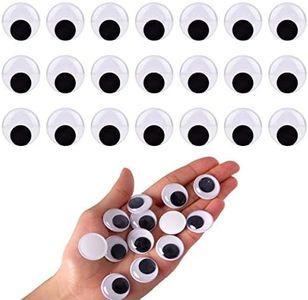 BEADNOVA 0.8 Inches Googly Eyes Self Adhesive Wiggly Eyes for Craft (200 Pieces)