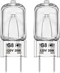 Microwave Light Bulb for GE Samsung Kenmore Maytag Elite Over The Stove Range Microwave Oven, Night Light/Stove Light Bulb G8 120V 20W Under Microwave Light, Replaces WB25X10019 WB36X10213, 2 Pack