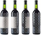 50 Pieces Wine Mesh Protective Sleeves 7.8 Inch Long Mesh Liquor Bottle Sleeves Keep Bottles Safe Mesh Sleeves for Wine Liquor Bottles Keep Bottles Safe While Traveling or in Transportation, White