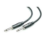 Bajaao Professional instrument cable for all guitars / basses / electric ukulele (Black- 6M / 20ft)