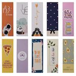 Papboo Designer Bookmarks Set of 10, Design- 1 - Specially Designed for Book, Artcard, Matte Finished,NO Repeat Designs, Multi-Color Bookmark (6 * 2 inches)