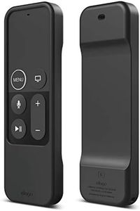 elago R1 Protective Silicone Case Cover Compatible with Apple TV 4K Siri 4th and 5th Generation Siri Remote Control - [Magnet Technology] [Lanyard Included] [Shock Absorption] - Black