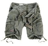 Surplus Raw Vintage Airborne Vintage Herren Cargo Shorts, Oliv, L