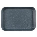 Russell Hobbs RH01832EU Nightfall Stone Non-Stick Roasting Tray - 39cm Deep Roaster, Carbon Steel, Tall Sides For Meat Joints, Tray Bakes, Sunday Roasts & Vegetables, Oven Safe To 220°C, Blue Marble