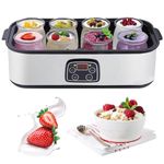 68-131°F 48 Working Hours Yogurt Makers, 1400ml Automatic Yogurt Maker Machine, Led Display Multi-Function Electric Yogurt Machine, Easy Cleaning Yoghurt Maker Gift for Men Women