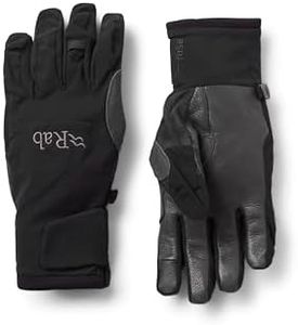 Rab VR Gloves - Vapour-Rise Softshell Breathable Gloves for Skiing & Mountaineering - Black - Small