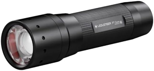 Ledlenser P7 Core | 2020 | LED Torch, 450 lm, Up to 25h Run Time, Focusable 300m Beam, AAA Battery Flashlight, IP54 Water Resistant Inc Wrist Strap for Hiking, Dog Walking, Camping, Security, Police