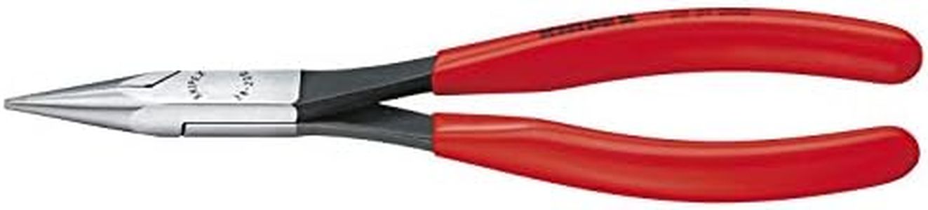 Knipex 28 21 200 Long Reach Needle Nose Pliers Black Atramentized Plastic Coated, 200 mm